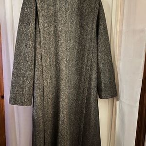 Women’s Wool Grey Long Coat, Size 8